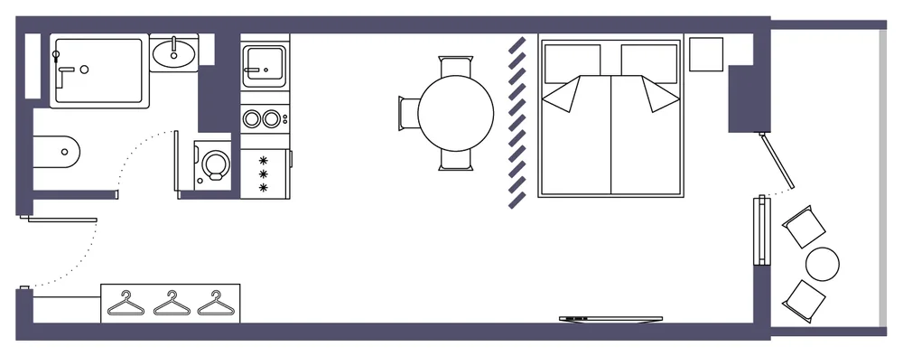 Studio floor plan